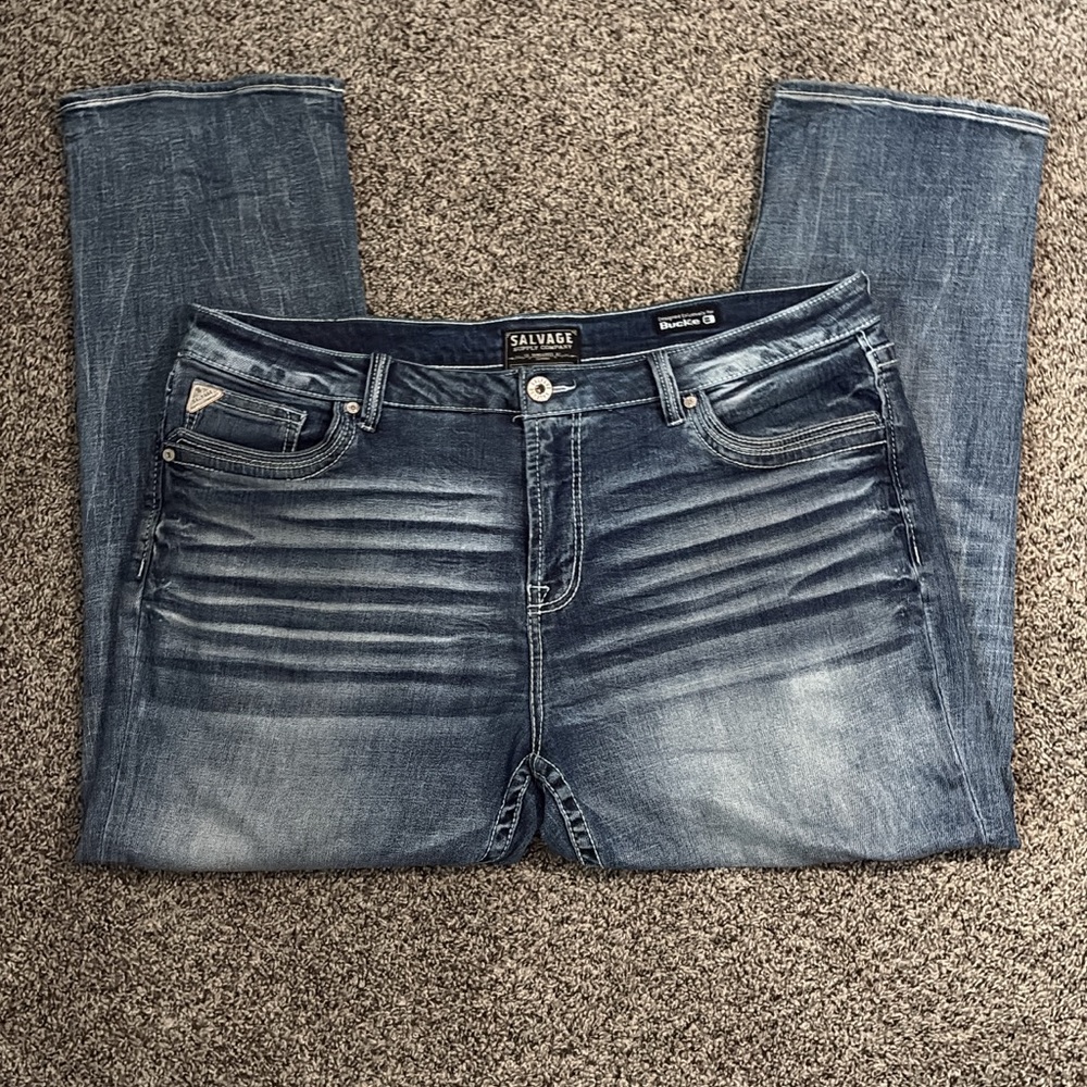 Salvage Men's Relaxed Fit Denim Jeans